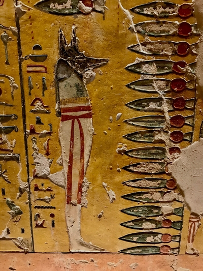 Anubis Painting in the Tomb of Ramses IV