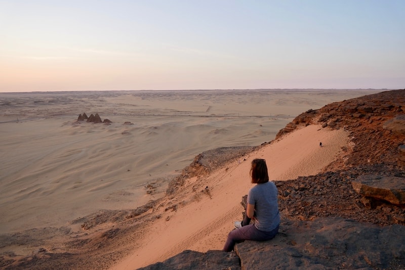 View of the Sudan Pyramids from Jebel Barkal: One of Sudan's top tourist attractions