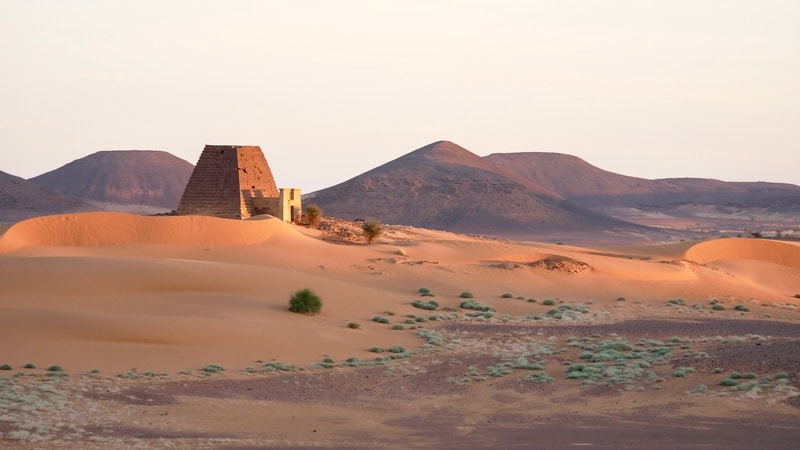 Meroe Pyramids at Sunrise in Sudan: One of the Top Places to Visit in Sudan