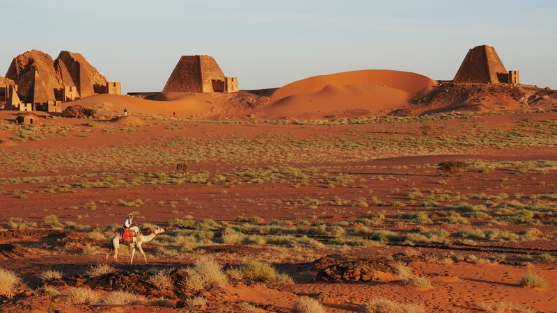 Meroe Pyramids Archeological Site, Sudan