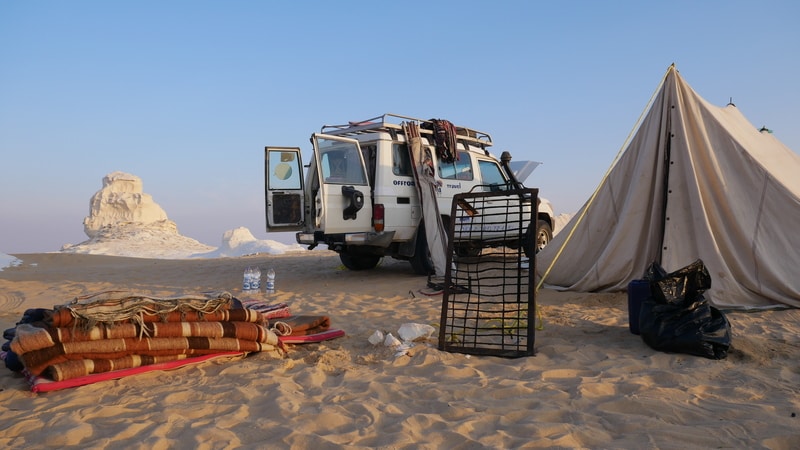 Camping in the White Desert
