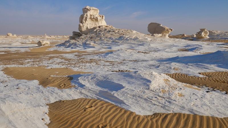 Chalk formations in Egypt's Desert
