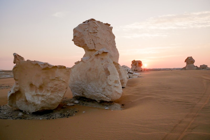 White Desert Sunrise