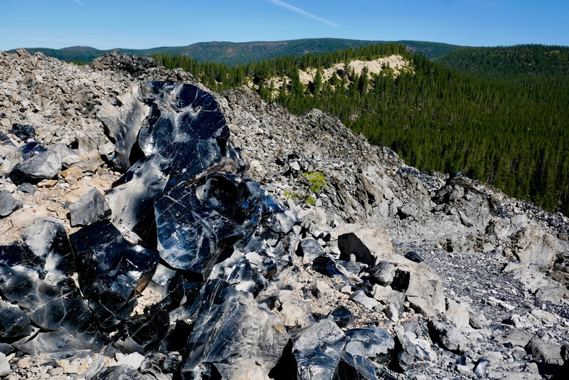 Obsidian Flow Hike in Oregon