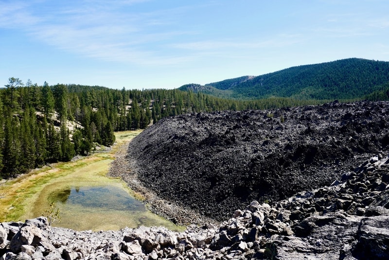 Big Obsidian Flow in Paulina Crater