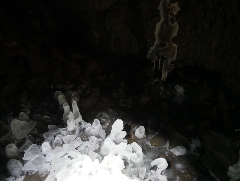 Ice Crystals in the Lava Caves of Central Oregon