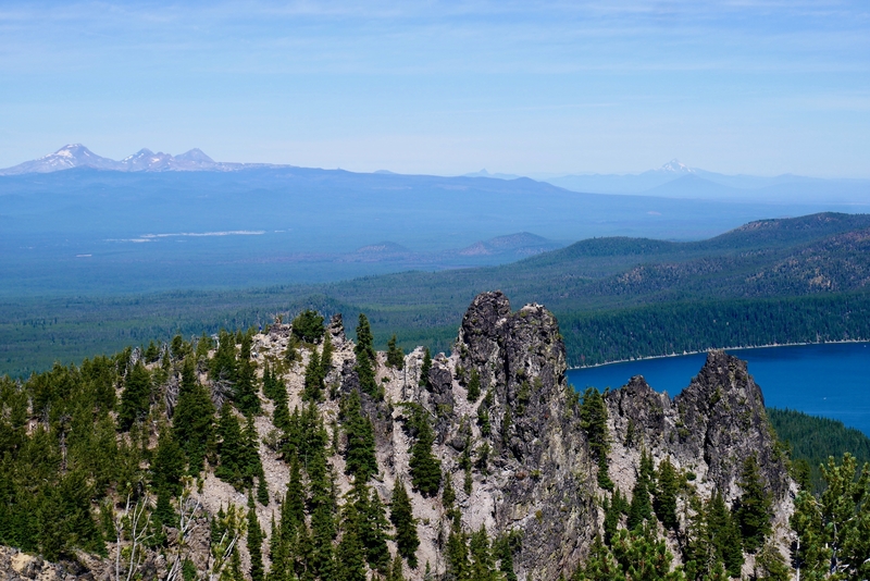View of the Three Sisters from Lava Butte