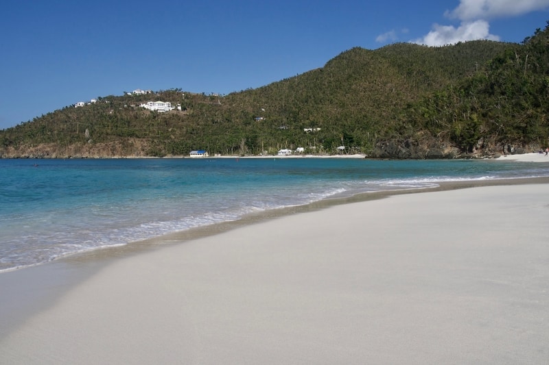 Beach in the USVI