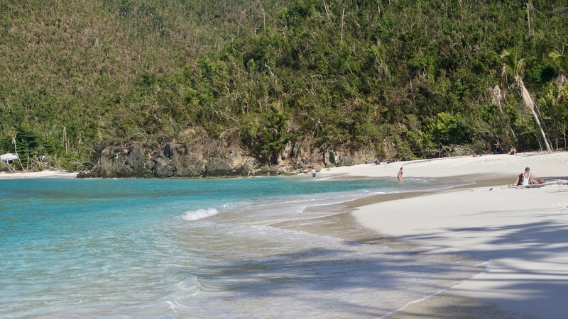 Hawksnest Beach on St John Island