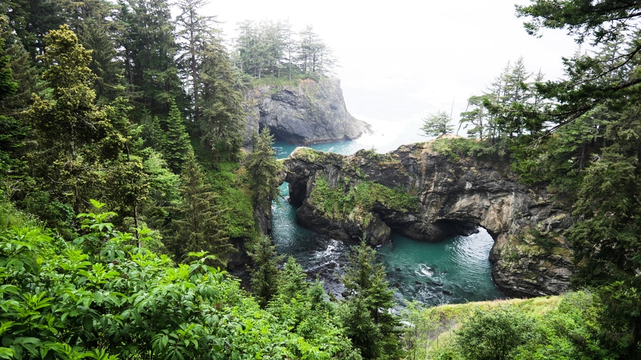 Natural Bridges along the Oregon Coast