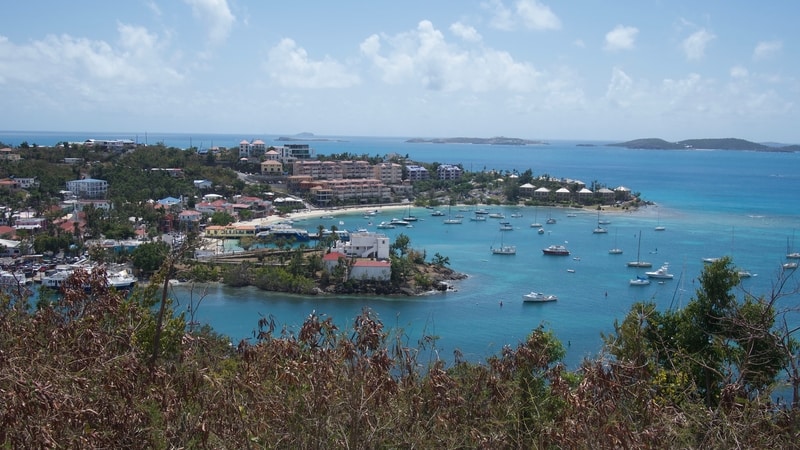 path from Honeymoon Beach to Cruz Bay