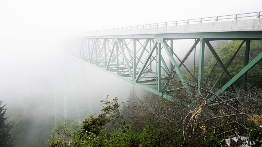 Thomas Creek Bridge in Oregon
