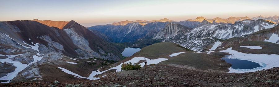 wallowa mountains panorama