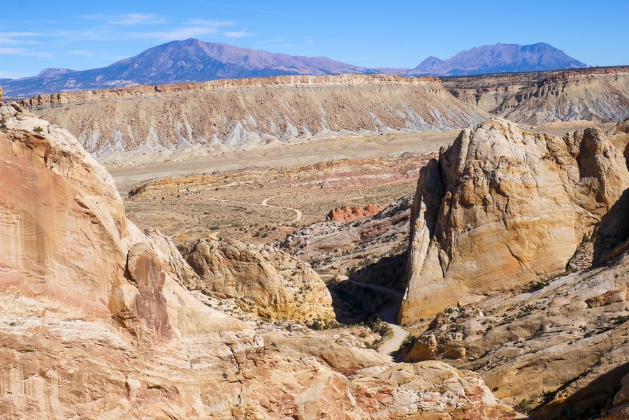 Burr Trail Switchbacks in Capitol Reef