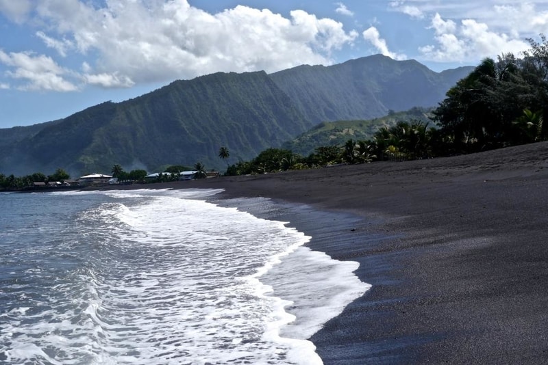 Tahiti Black Sand Beach