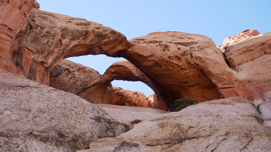 Double Arch in the Waterpocket District of Capitol Reef