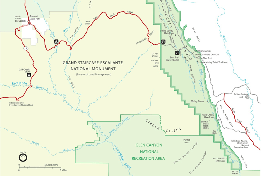 Burr Trail Road Map 