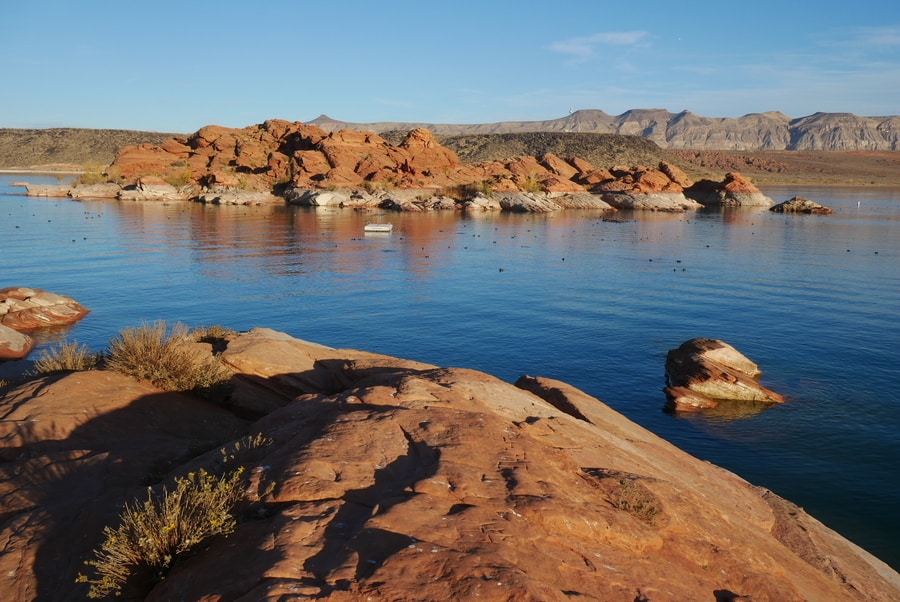 Sand Hollow Reservoir State Park in Utah