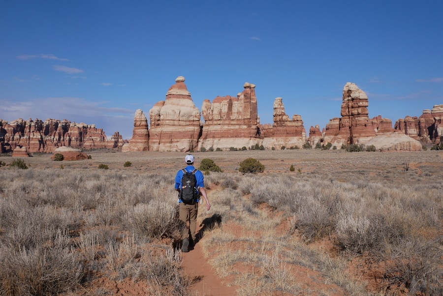 HIking in the Canyonlands Needles