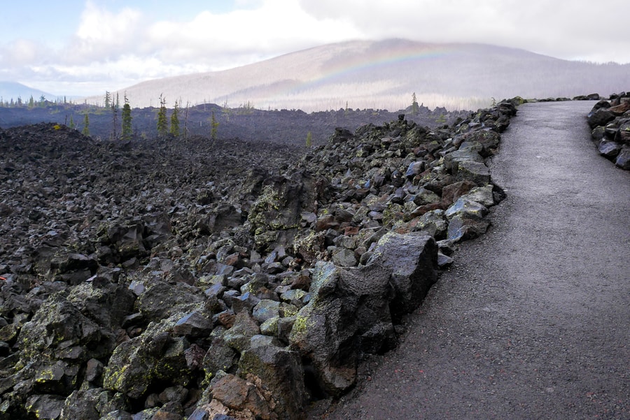 Lava Fields at the Dee Wright Observatory in Oregon