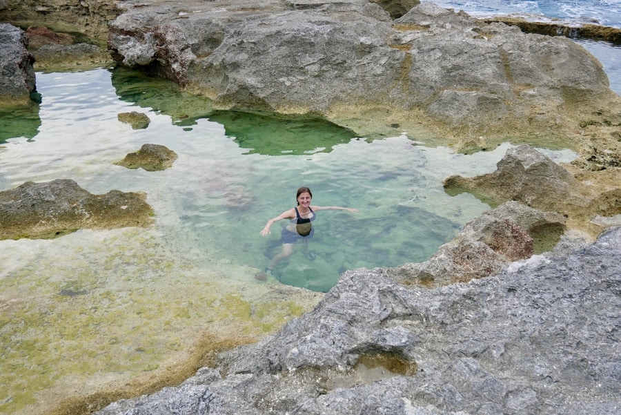 Soaking in the Queen's Baths