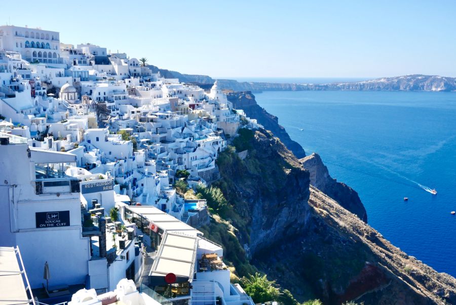 View of FIra on Santorini