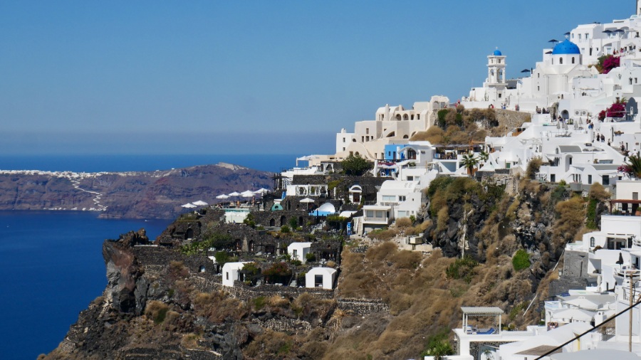 Santorini Hike, View of FIra