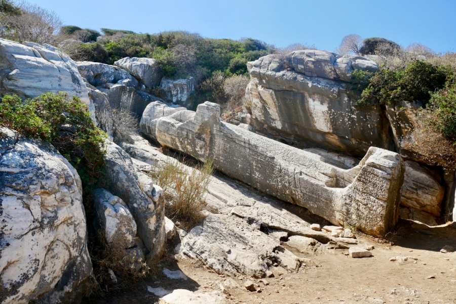 Statue in Quarry, Naxos