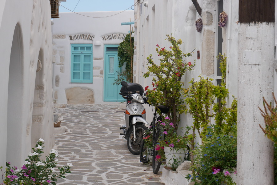 Cute Street in Parikia, Paros