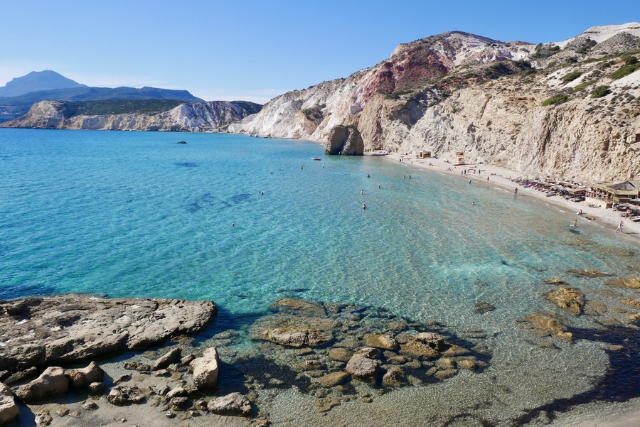 Fyriplaka Beach in MIlos