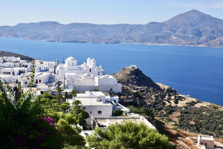 Plaka town in Milos