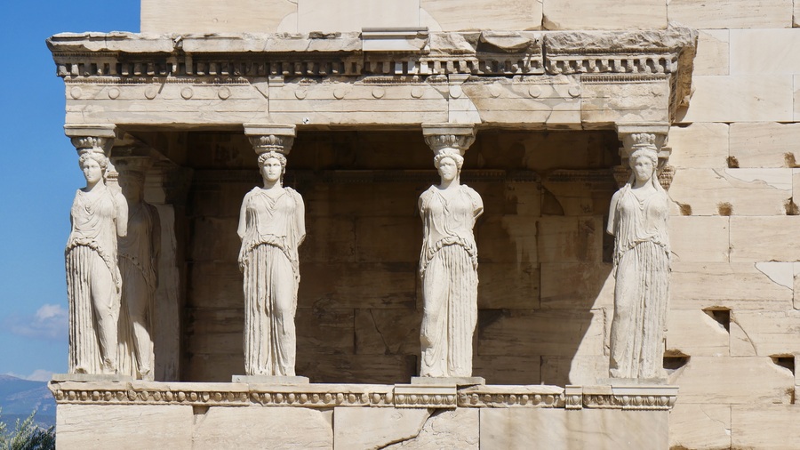 Carytids at the Erechtheion