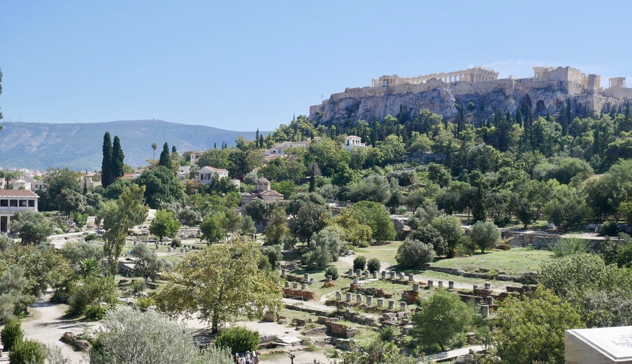 Acropolis view from the Agora