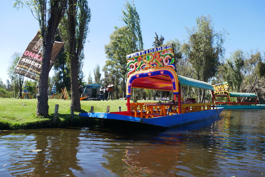 Trajinera in Xochimilco