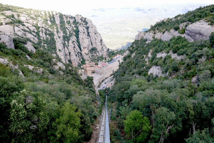 funicular in Montserrat