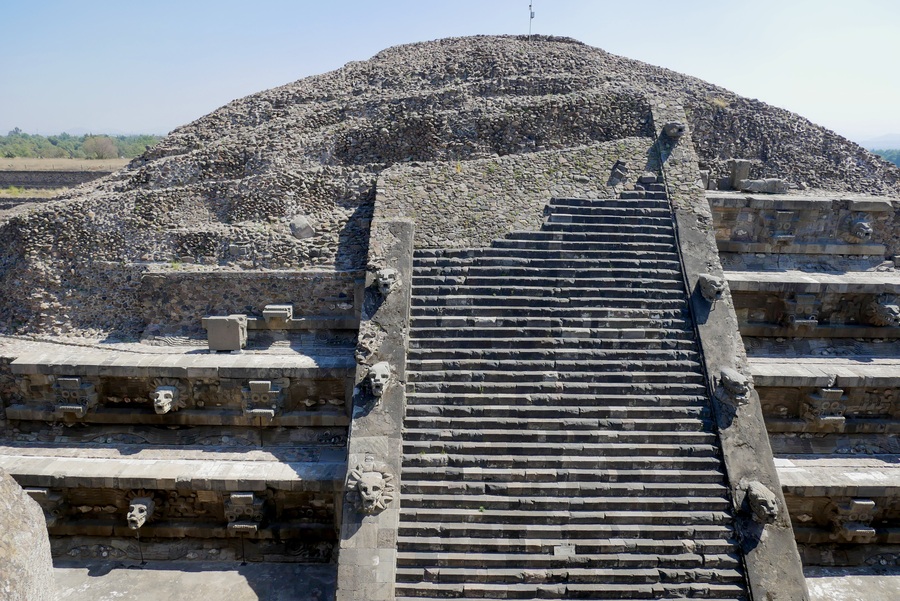 Quetzalcoatl Pyramid in Teotihuacan